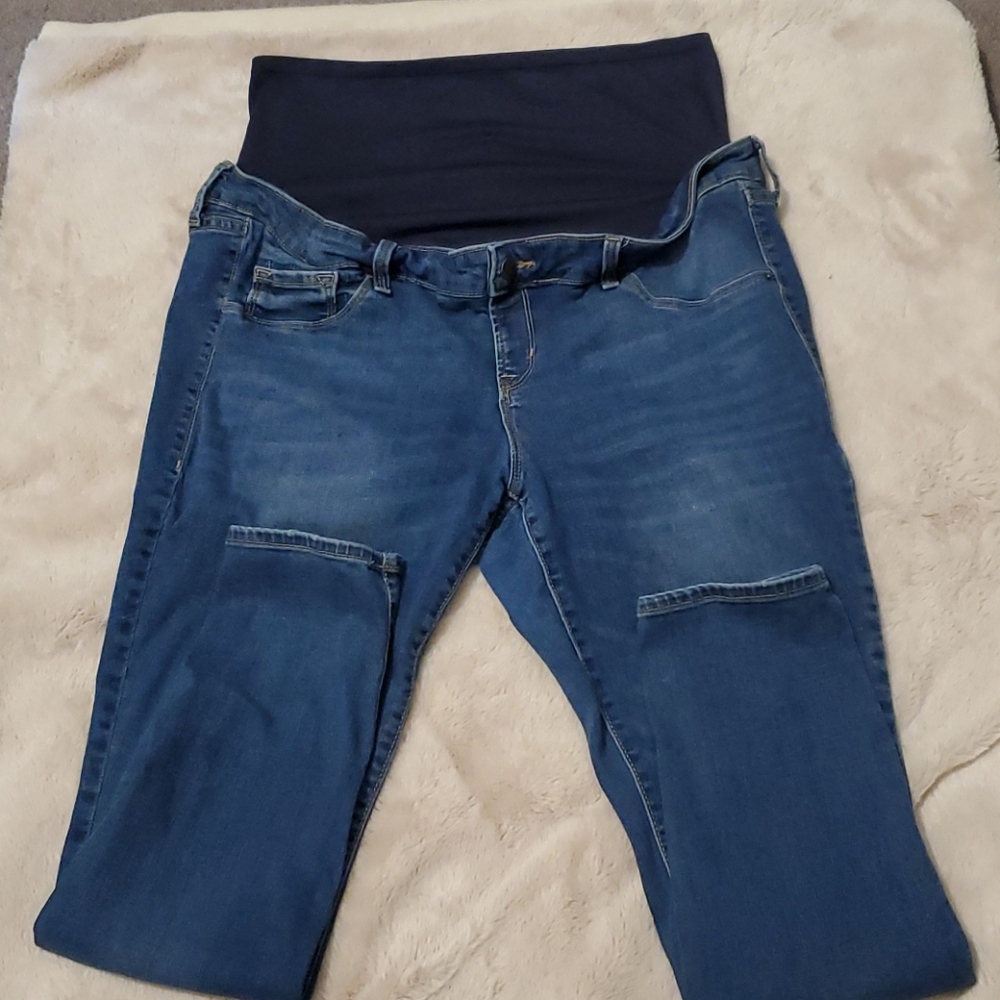 Maternity Full Panel Rockstar Jeans